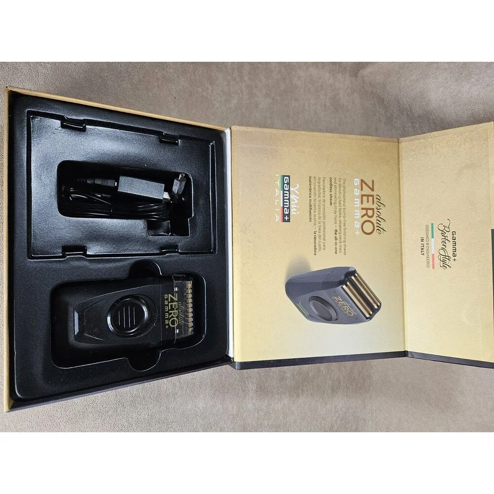 Gamma+ Absolute Zero Professional Foil Shaver with Retractable Trimmer GPAZFF